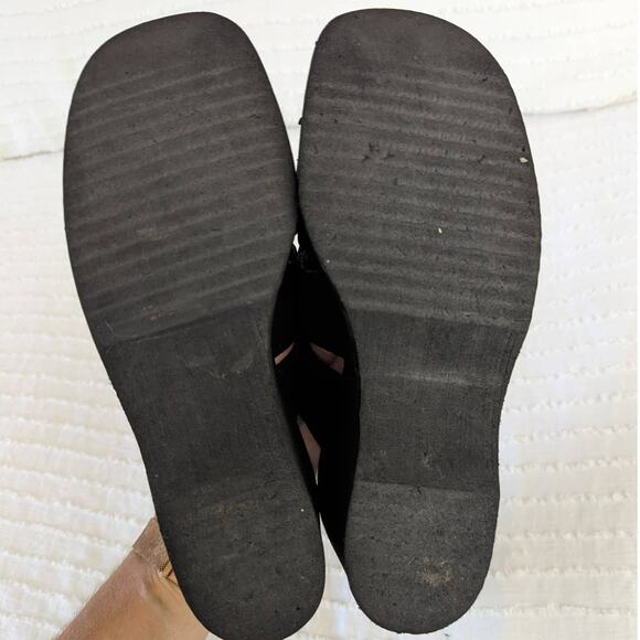 Beach Club Seychelles Black Wedge Slip On Sandals 9 - Picture 7 of 8